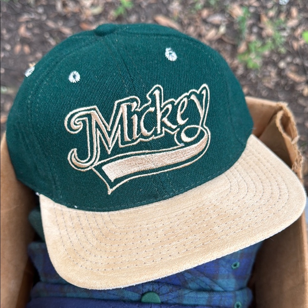 Disney Green and Tan Mickey Hat